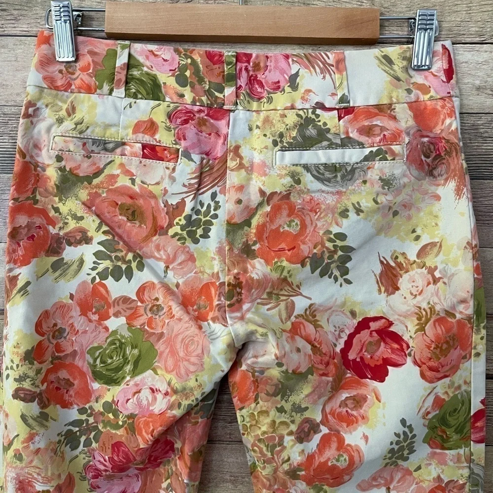 Anthropologie Cartonnier Women’s Floral Crop Pants Size: 2 NWOT - Picture 3 of 10